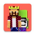 youtubers skins android application logo